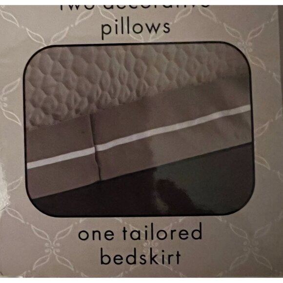 Other - Queen Bedskirt 2 available beige/brown and White ribbon never used